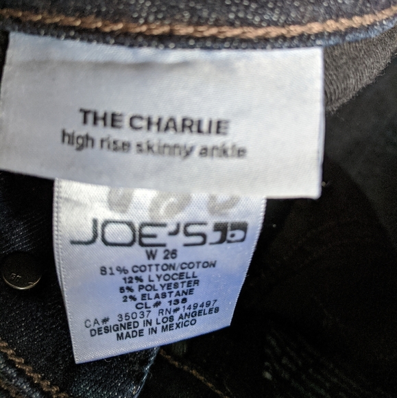 See copy listing Joe's the Charlie high rise skinny ankle raw hem - Picture 7 of 8